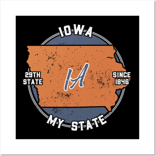 Iowa My State Patriot State Tourist Gift Posters and Art